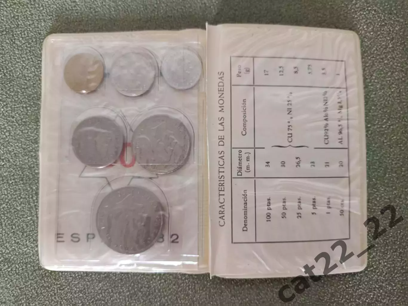 Оригинальный набор монет. Чемпионат мира 1982. СССР. Испания 1982 5