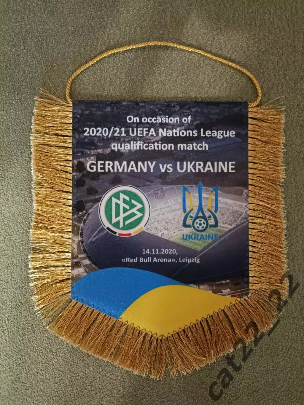 Официальный вымпел УАФ! Германия - Украина 14.11.2020