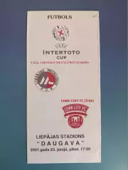 Металлургс Лиепая Латвия - Корк Сити Ирландия 2001/2002
