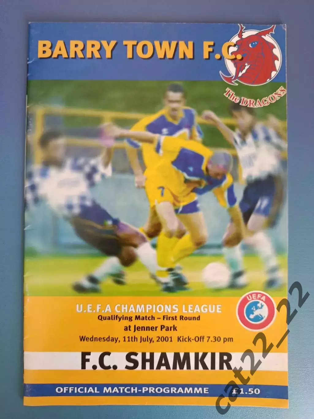 Барри Таун Барри Уэльс - Шамкир Азербайджан 2001/2002