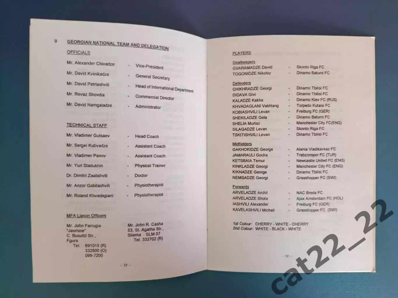 Турнир 1998. Национальные сборные. Мальта, Грузия, Латвия, Албания 1