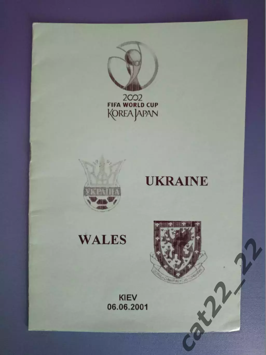 Украина - Уэльс 2001