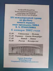 Турнир 2002. Россия. Украина - Санкт - Петербург 2002. Россия - Белоруссия 2002