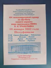 Турнир 2002. Санкт-Петербург Россия. Россия - Украина 2002