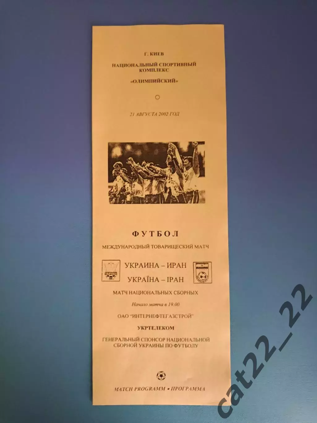 Украина - Иран 2002