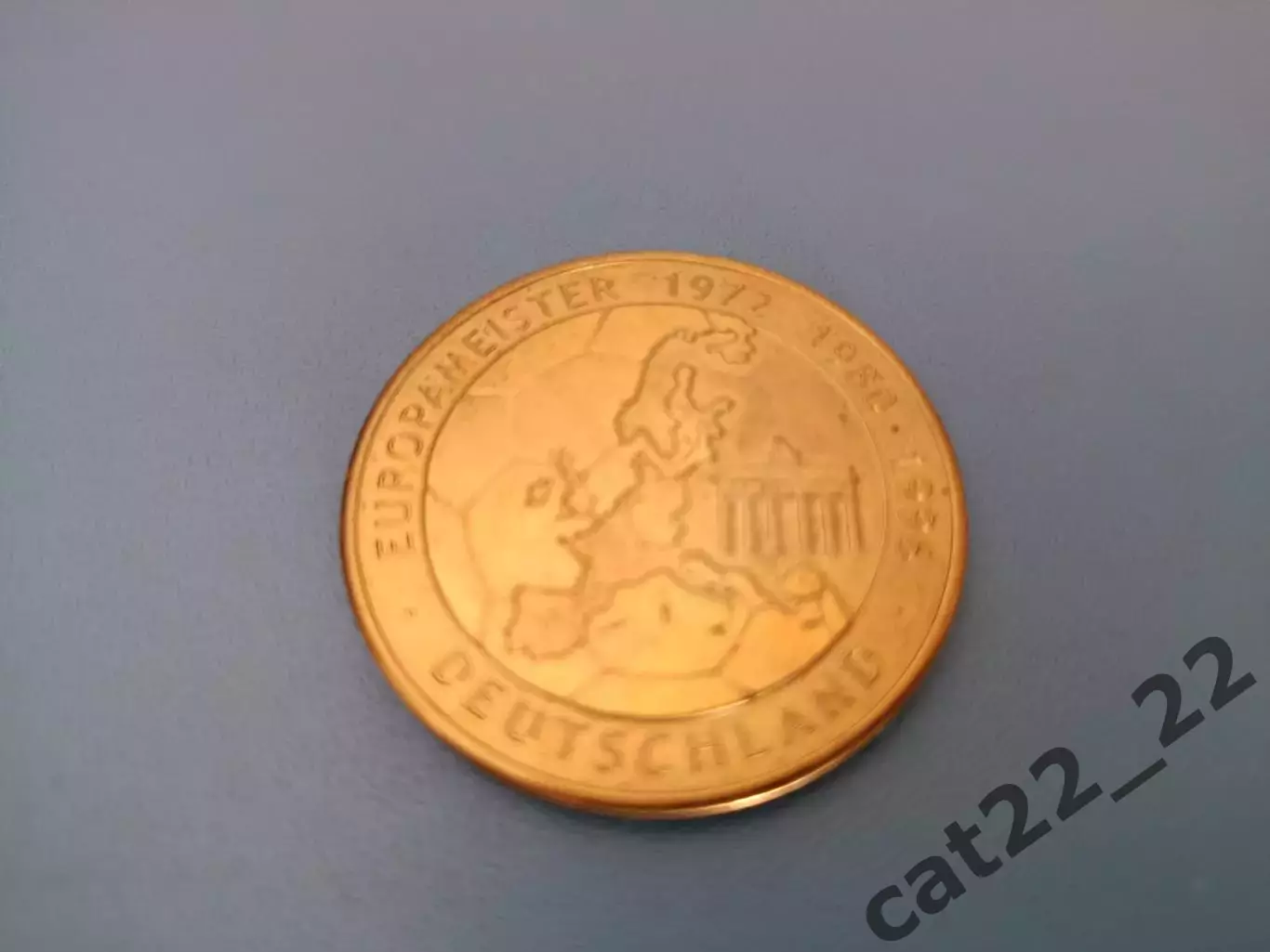 Сувенир.Монета. Чемпионат Европы 2008.Австрия/Швейцария. Германия 1972,1980,1996