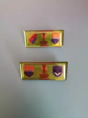 Знак/значок. Мариуполь Украина - Юргорден Швеция, Бордо Франция 2018/2019