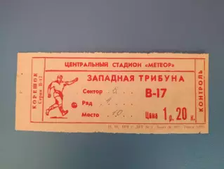 Днепр Днепропетровск - Зенит Ленинград/Санкт - Петербург СССР/Россия 1978