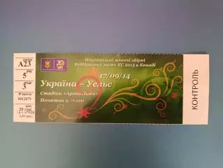 Оригинал! Львов. Украина - Уэльс 2014