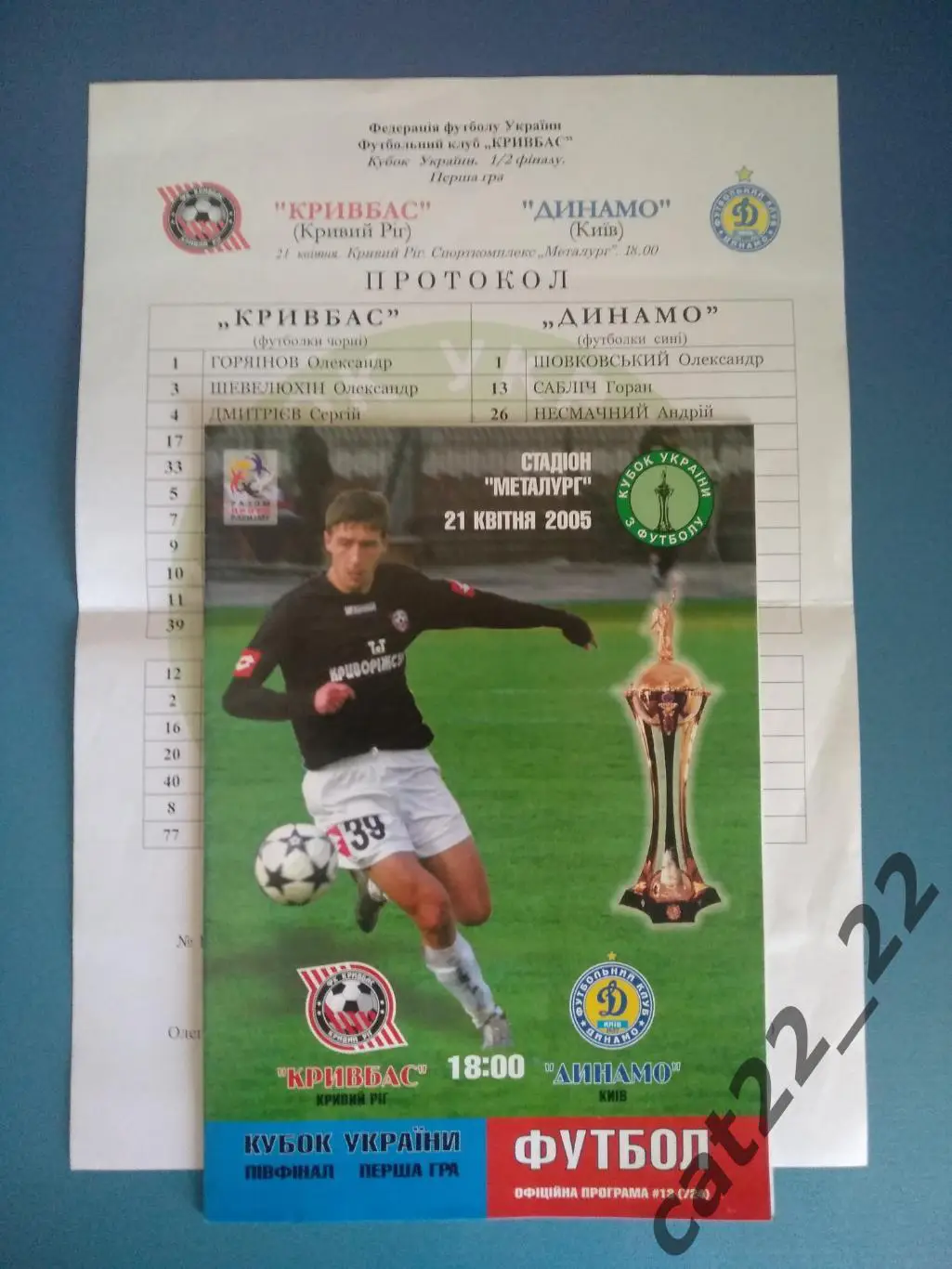 Кривбасс Кривой Рог - Динамо Киев 21.04.2005