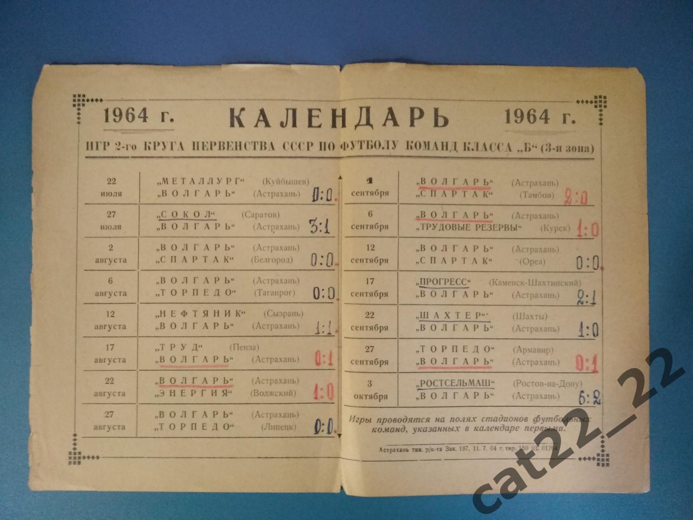 Буклет: Астрахань СССР/Россия 1964