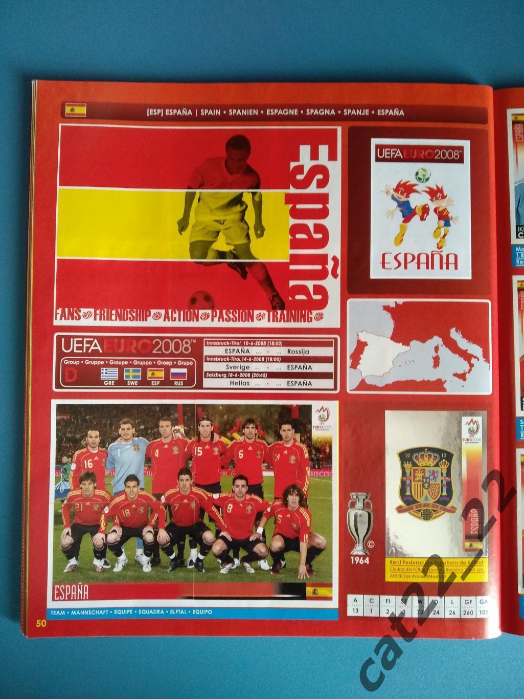 Альбом с наклейками. Наклейка/наклейки. Панини/Panini. Чемпионат Европы 2008 2