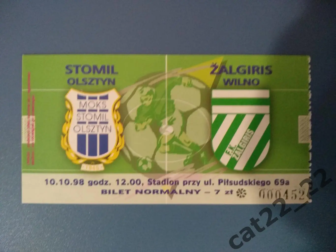 Стомил/Стомиль Ольштын Польша - Жальгирис Вильнюс Литва 1998/1999