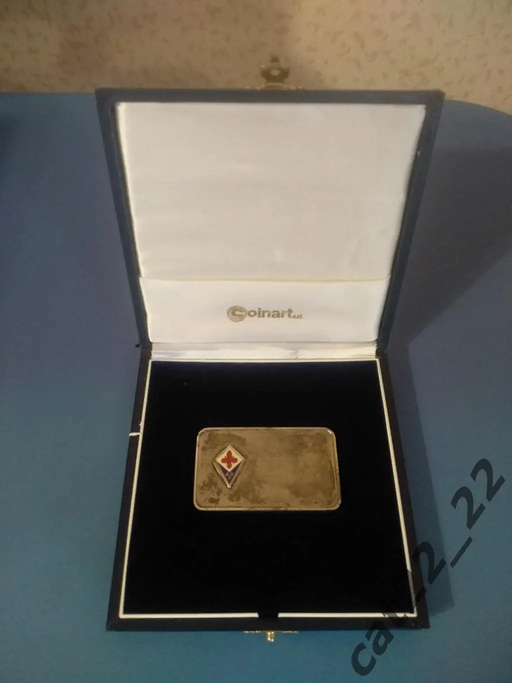 Матчевый сувенир! Фиорентина Флоренция Италия - Днепр Днепропетровск 2001/2002