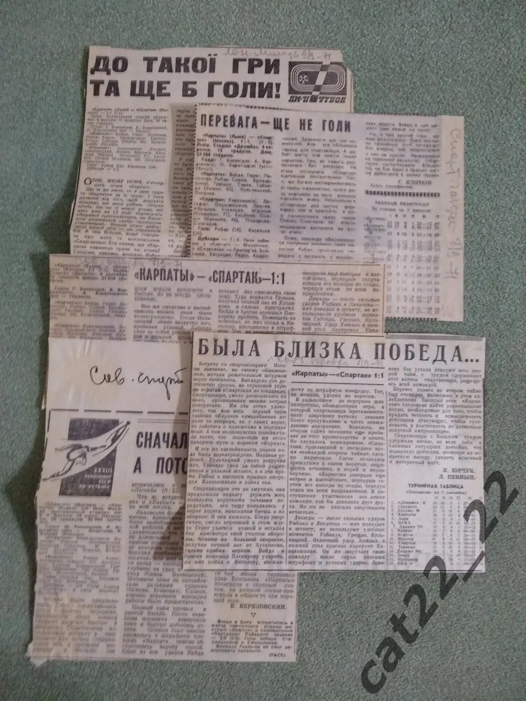 Карпаты Львов СССР/Украина - Спартак Москва СССР/Россия 1971