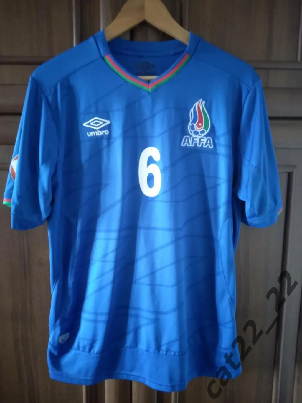 Игровая футболка сборной Азербайджана 2016. Азербайджан. Чемпионат Европы 2016