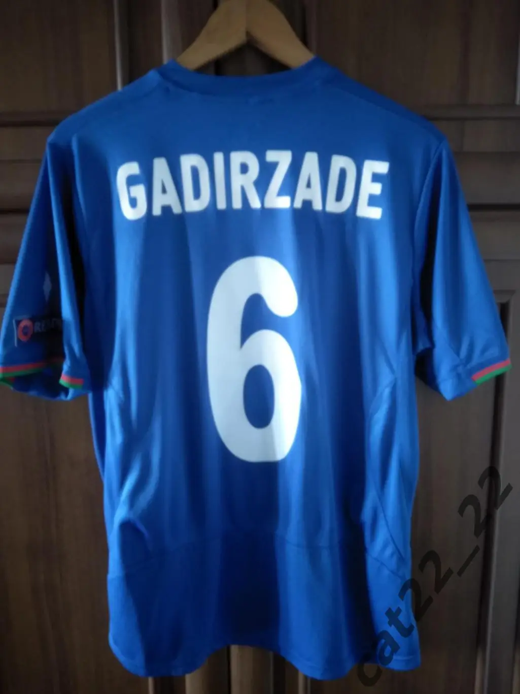 Игровая футболка сборной Азербайджана 2016. Азербайджан. Чемпионат Европы 2016 3