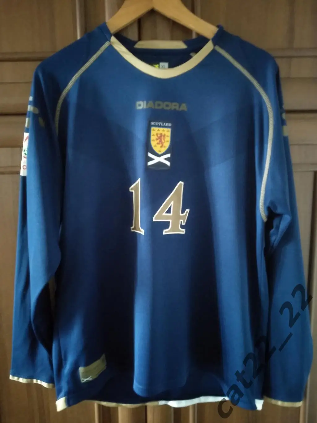 Игровая футболка сборной Шотландии 2007. Шотландия. Шотландия - Украина 2007