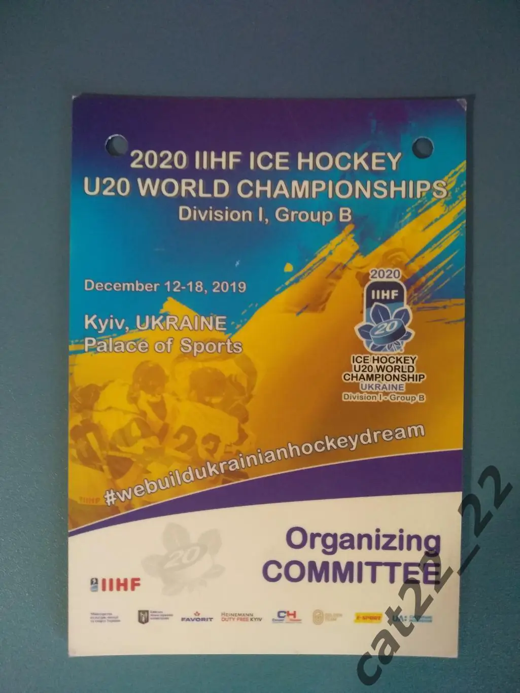 Хоккей. Чемпионат мира. Украина, Франция, Италия, Эстония, Польша, Венгрия 2019