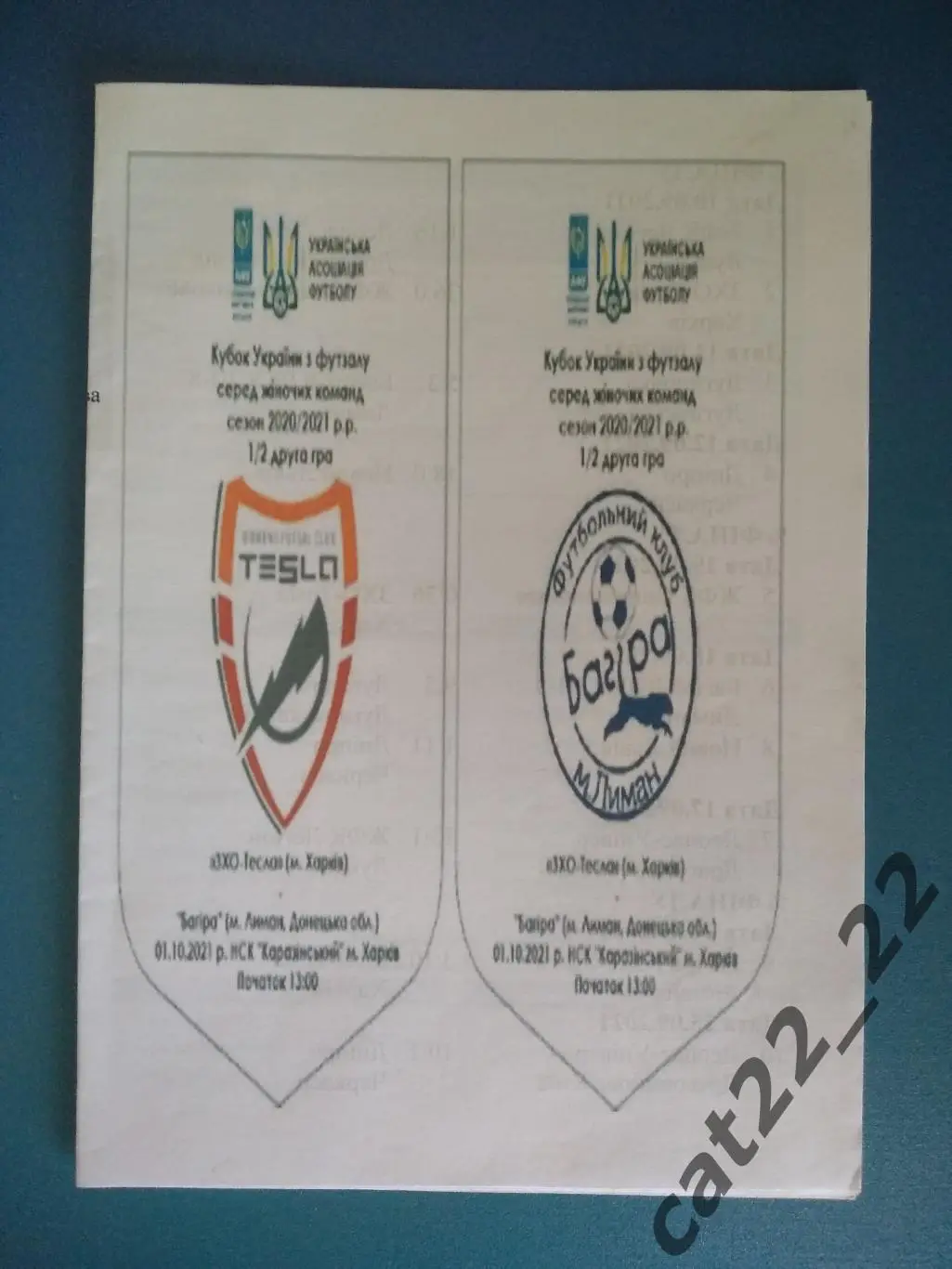 Тесла Харьков - Багира Лиман Донецкая область 2021/2022