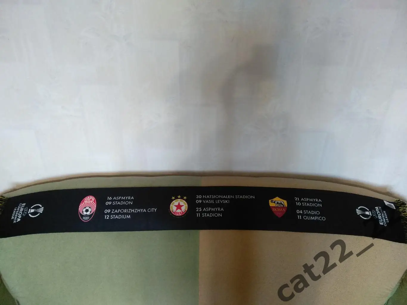 Оригинальный официальный шарф Бодо Глимт Норвегия-Заря Луганск Украина 2021/2022