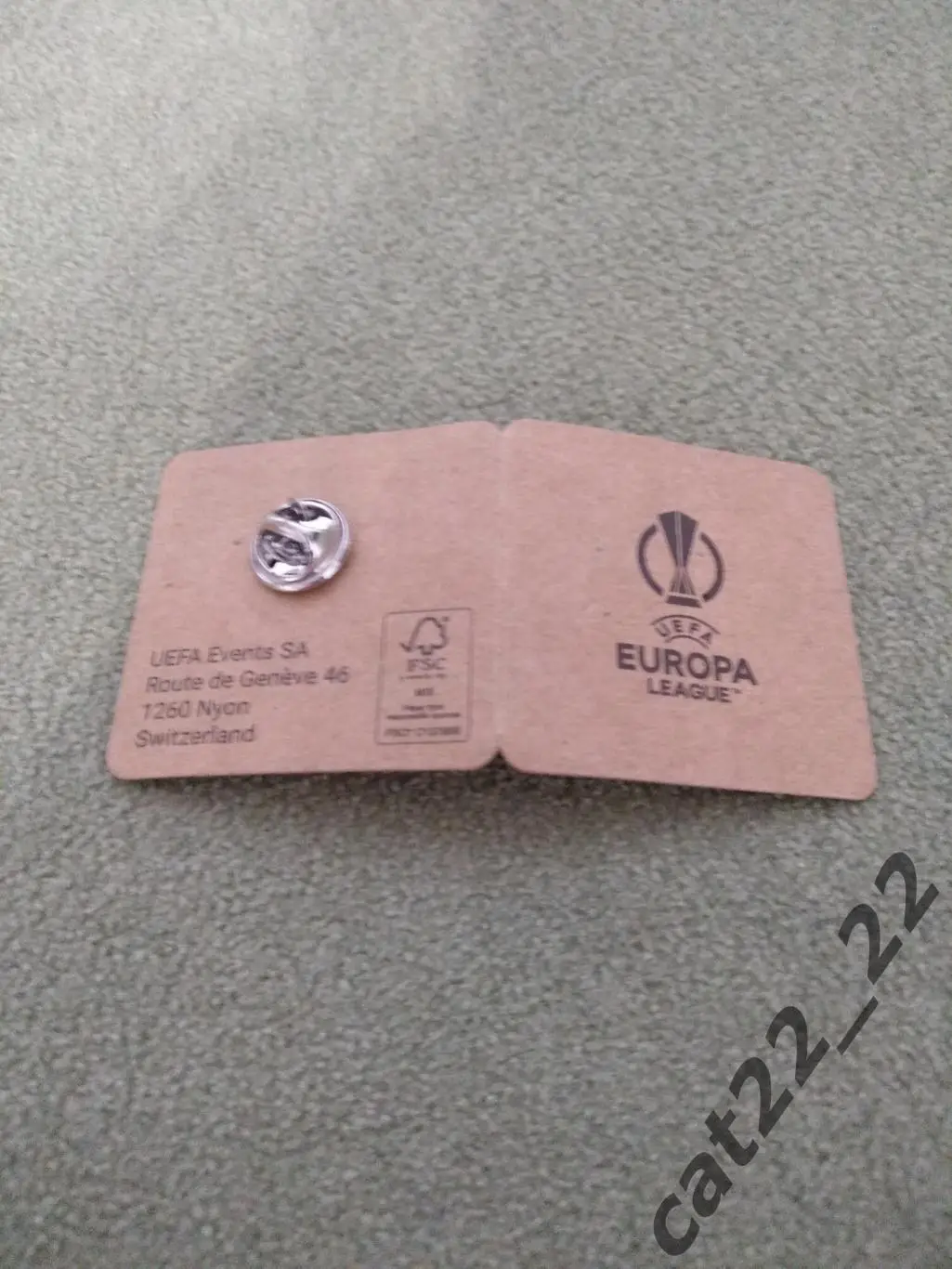 Официальный оригинальный знак/значок Лига Европы. Заря Луганск Украина 2020 1