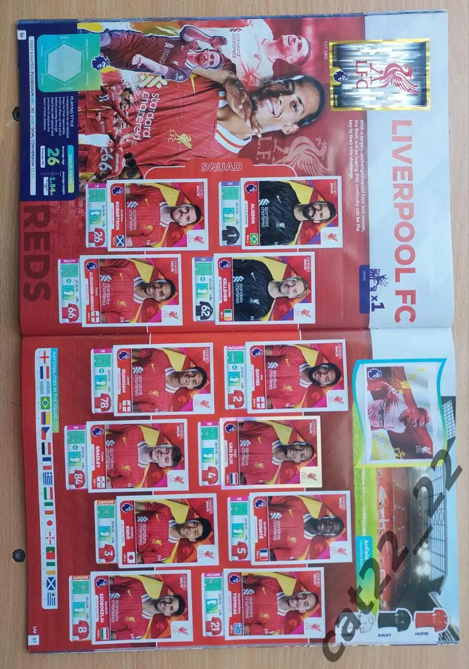 Наклейка/наклейки. Панини. Альбом для наклеек английская Премьер-лига 2024/2025 1