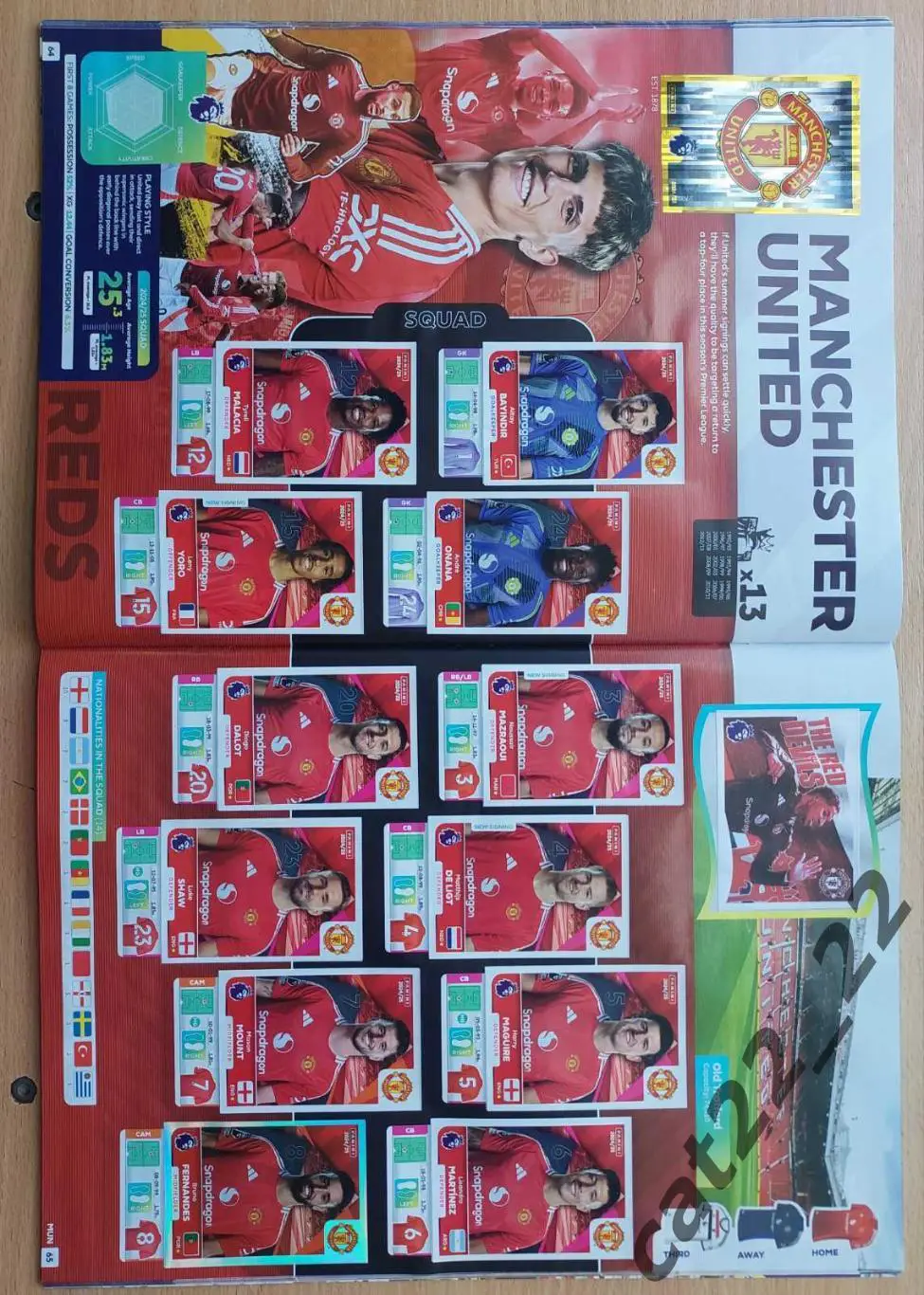 Наклейка/наклейки. Панини. Альбом для наклеек английская Премьер-лига 2024/2025 4