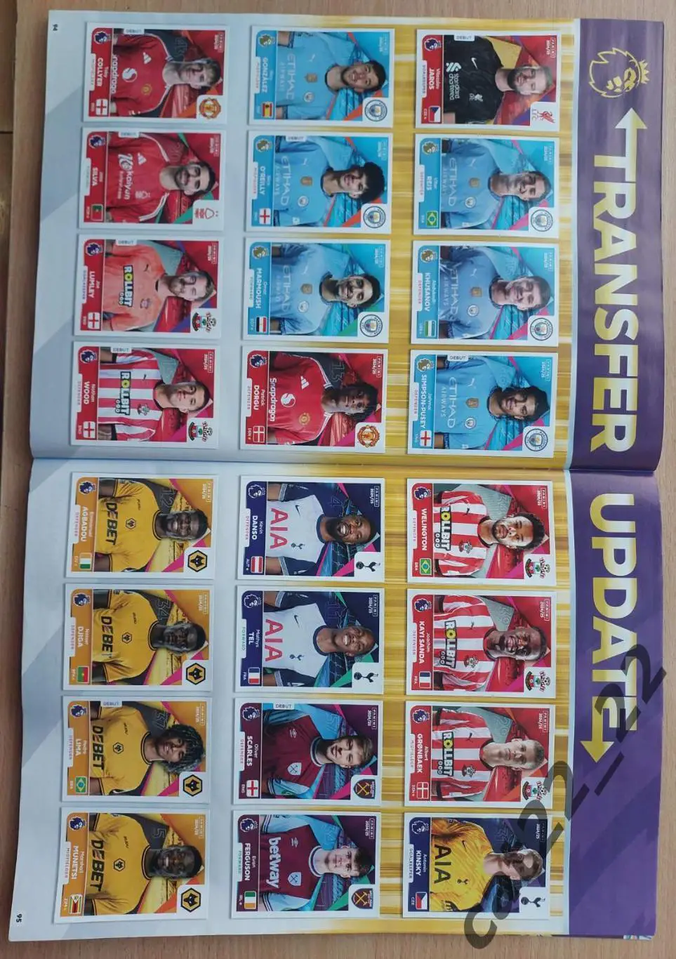 Наклейка/наклейки. Панини. Альбом для наклеек английская Премьер-лига 2024/2025 7