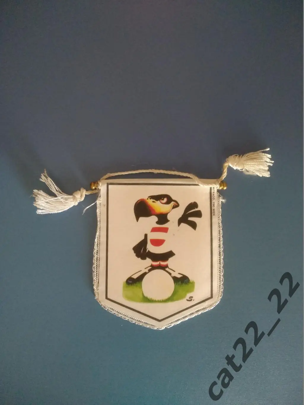 Официальный матчевый вымпел. Киев. СССР/Россия - Австрия 19.10.1988 1