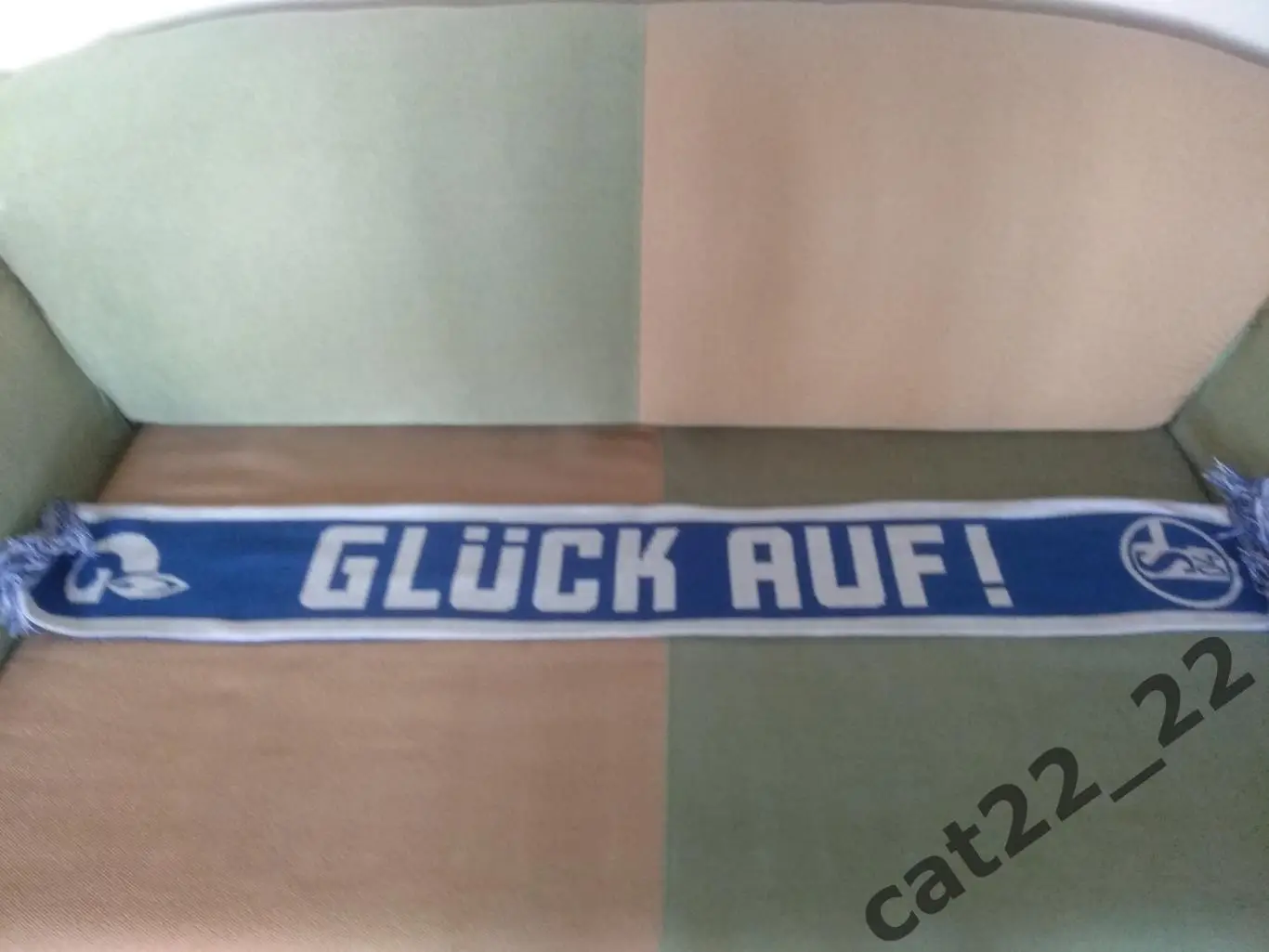 Лот № 2. Шарф.Шальке 04 Гельзенкирхен Германия-Зенит Санкт-Петербург Россия 2007 1