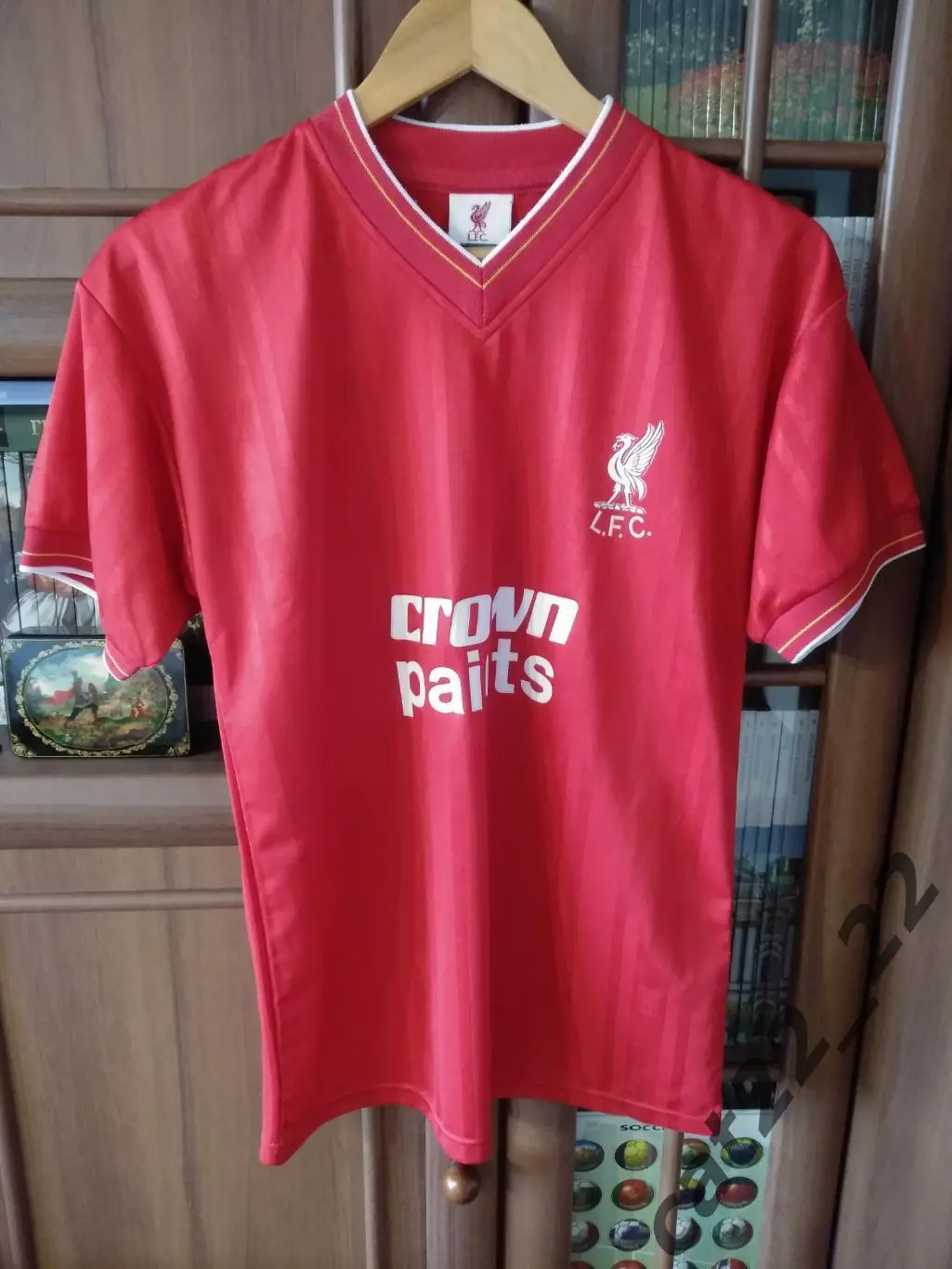 Футболка игровая. Репринт. 1980 - е года. Ливерпуль Англия