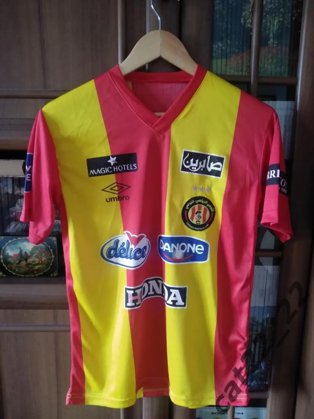 Футболка игровая. Джулиус Агахова. Эсперанс Тунис/Шахтер Донецк Украина 2000