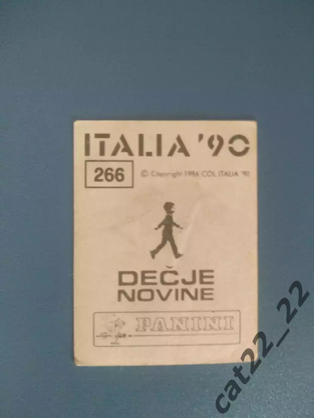 Наклейка. Панини/Panini. Чемпионат мира 1990. № 266 1