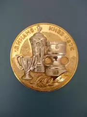 Оригинальная настольная командная медаль! Награда! Динамо Киев СССР/Украина 1975