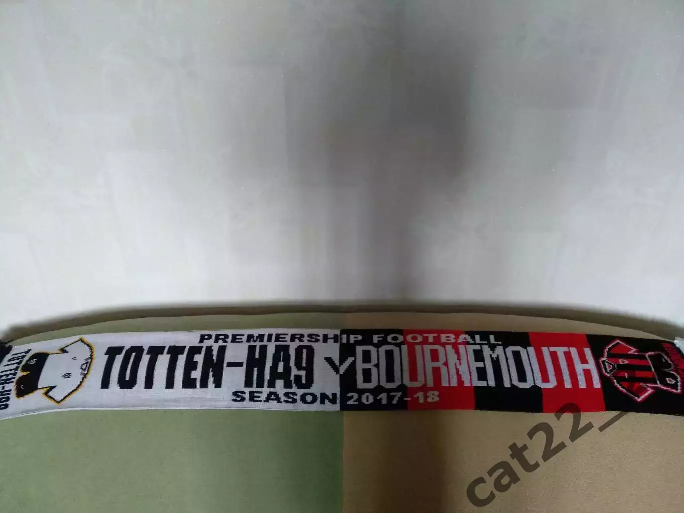 Лот № 105.Шарф матчевый.Тоттенхэм Хотспур Лондон Англия-Борнмут Англия 2017/2018