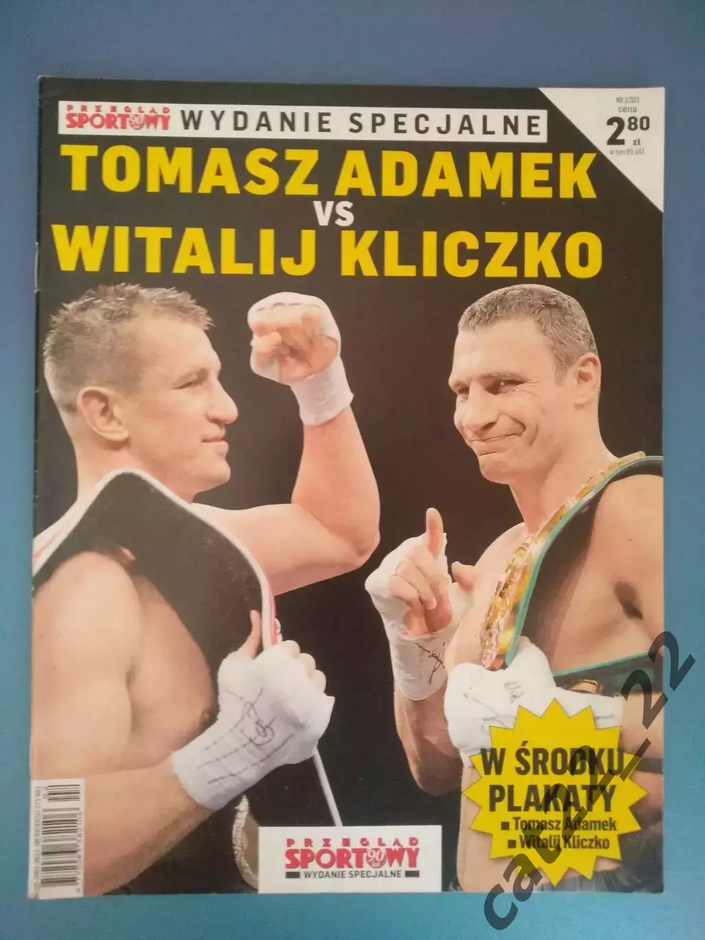 Бокс! Постер! Томаш Адамек Польша - Виталий Кличко Украина 2011