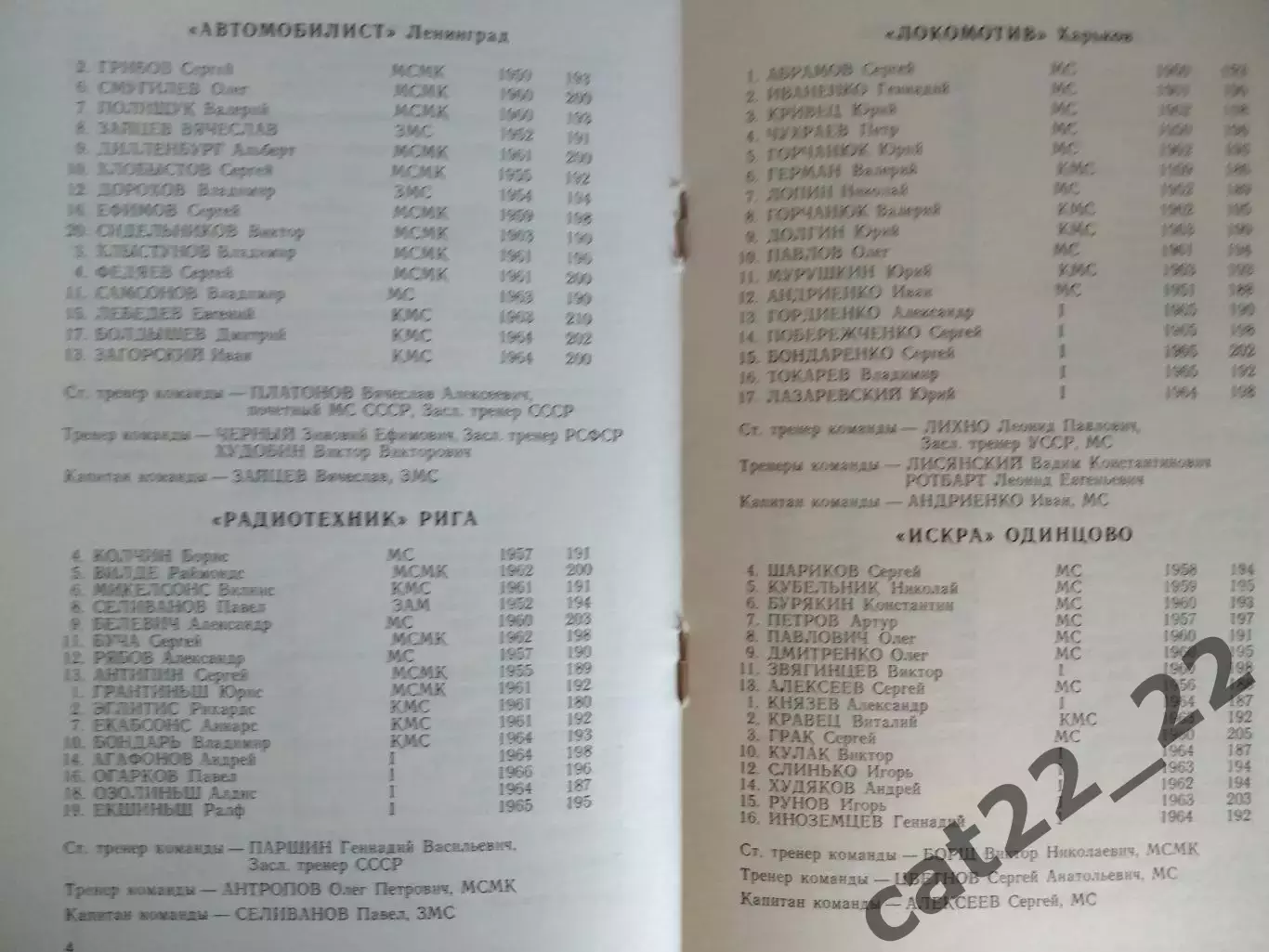 Турнир 1983. Волейбол. ЦСКА,Ленинград,Рига,Одинцово,Москва,Одесса,Киев,Вильнюс 1