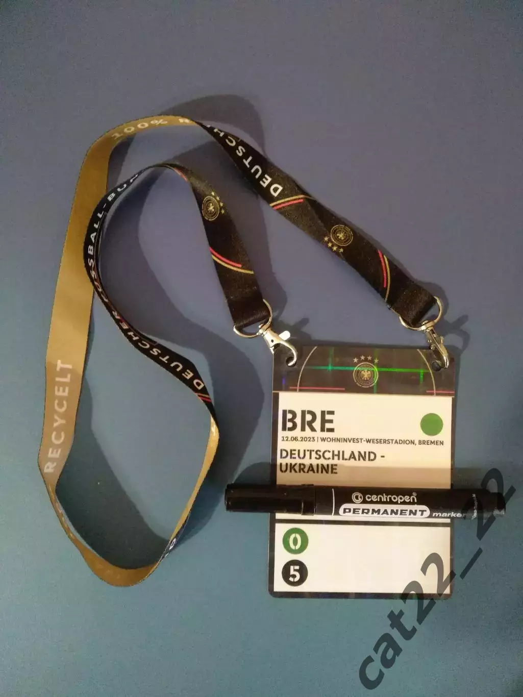 Именная аккредитация на игру! Германия - Украина 12.06.2023