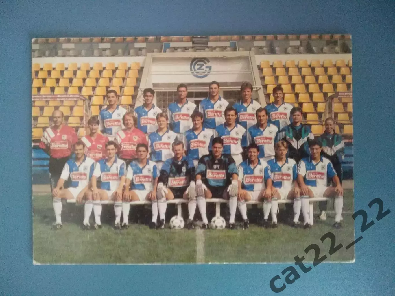 Оригинальная открытка!Грассхопперс Швейцария-Черноморец Одесса Украина 1994/1995