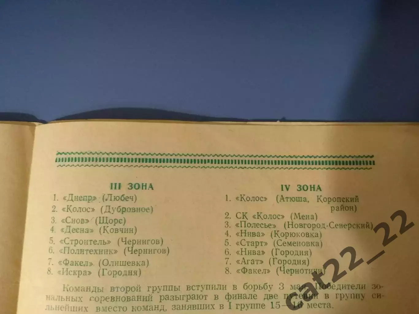 Турнир 1986. КФК. Чернигов, Черниговская область СССР/Украина 2