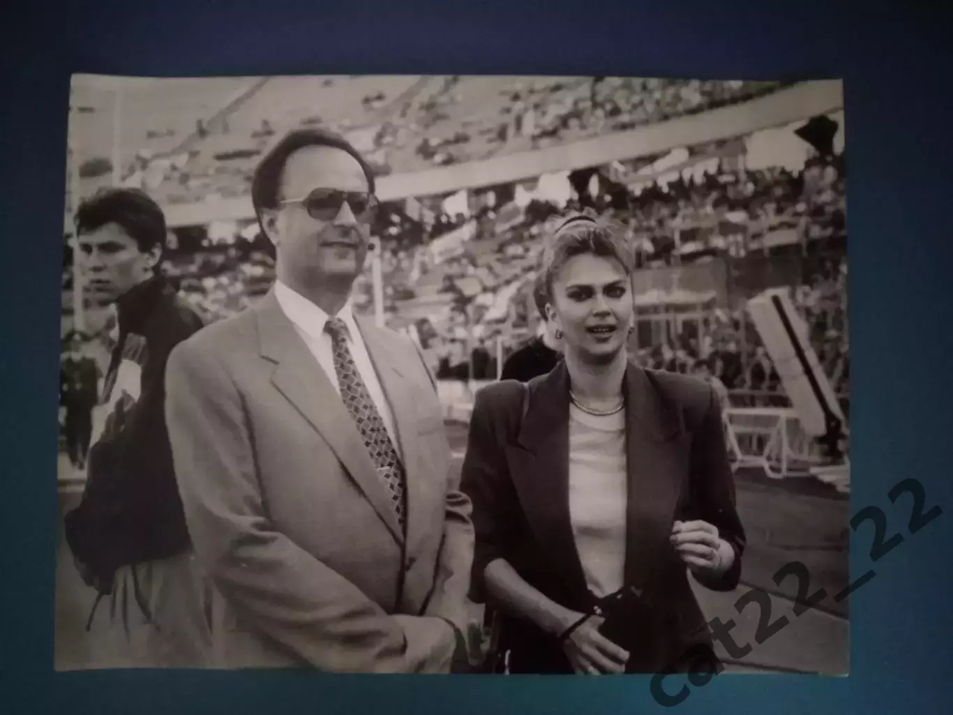 Архив Олега Блохина. СССР. Оригинальное фото.Прощальный матч.Ирина Дерюгина 1989