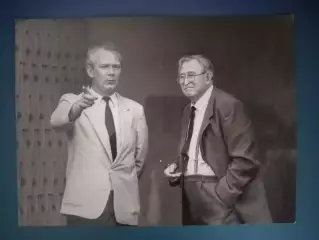 Оригинальная фотография. В. Лобановский. М. Якушин. Сборная СССР. 1980 - е года