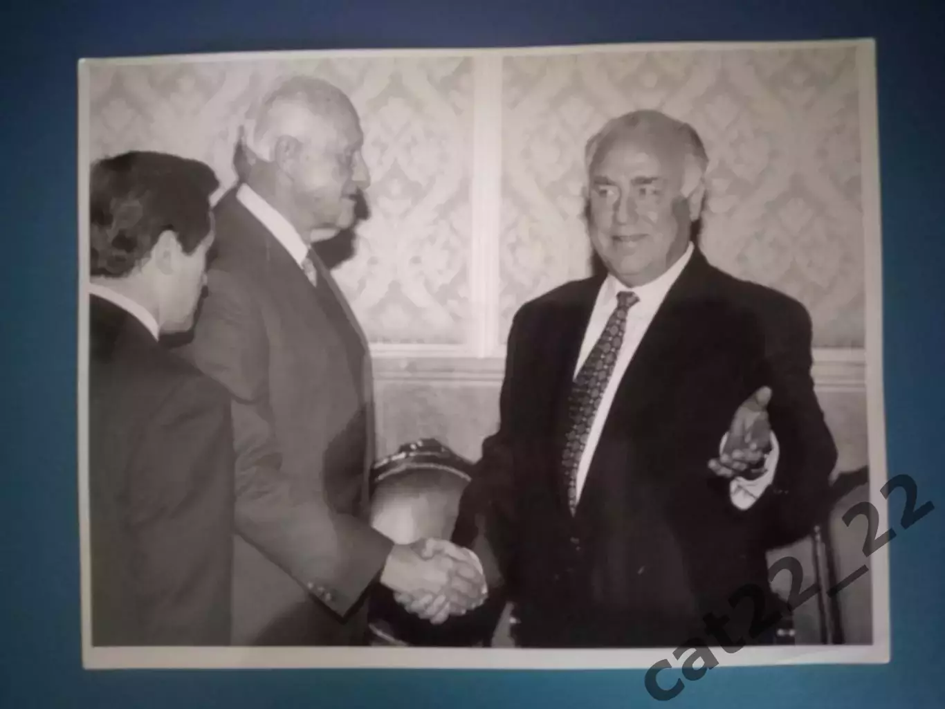 Оригинальная фотография. Ж. Авеланж/Бразилия, В. Черномырдин/Россия 1990-е года