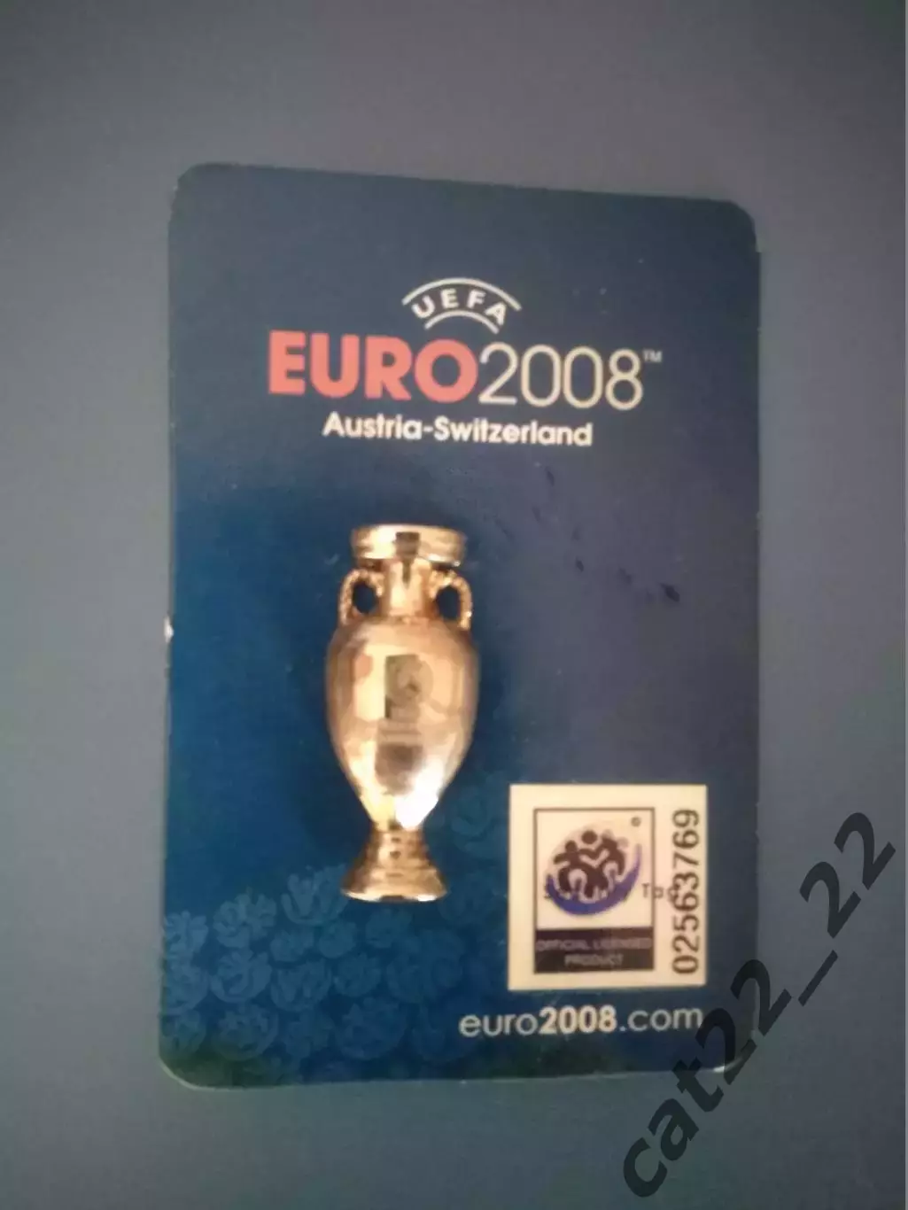 Знак/значок оригинальный официальный ЕВРО - 2008. Кубок. Чемпионат Европы 2008