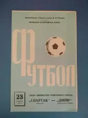 Спартак Москва СССР/Россия - Днепр Днепропетровск СССР/Украина 1972