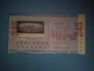 Торпедо Москва СССР/Россия - Днепр Днепропетровск СССР/Украина 07.08.1974