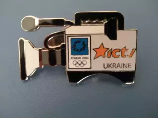 Знак/значок Олимпийские игры 2004. Телевидение. Украина 2004