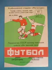 Крылья Советов Куйбышев СССР/Россия-Днепр Днепропетровск СССР/Украина 12.05.1977