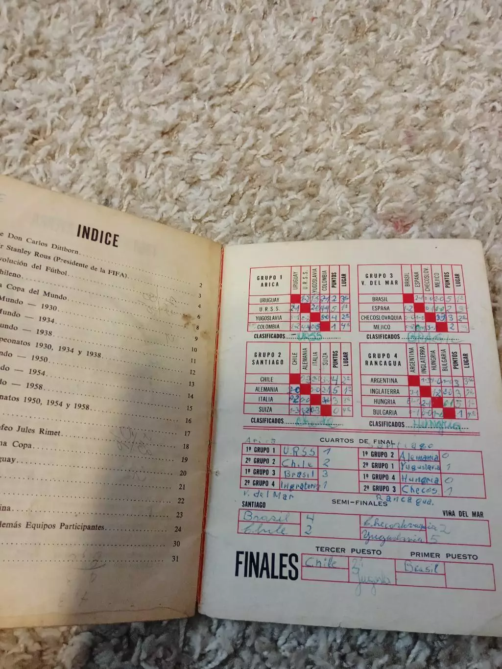 Офиц. Программа ЧМ 1962 сб. СССР 2